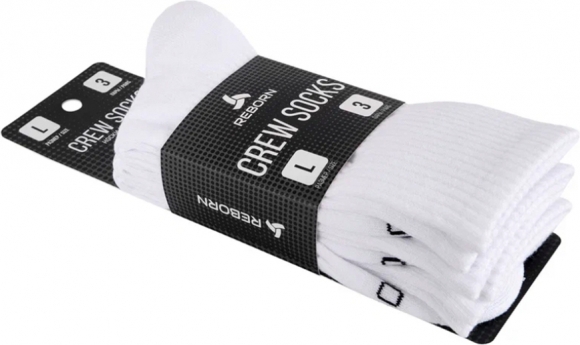 R216 0001 REBORN Crew Socks / Носки (3 пары)