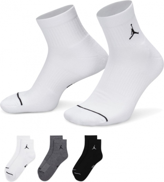 DX9655 911 NIKE U J EVERYDAY CUSH POLY ANKLE 3PR - 144 / Носки