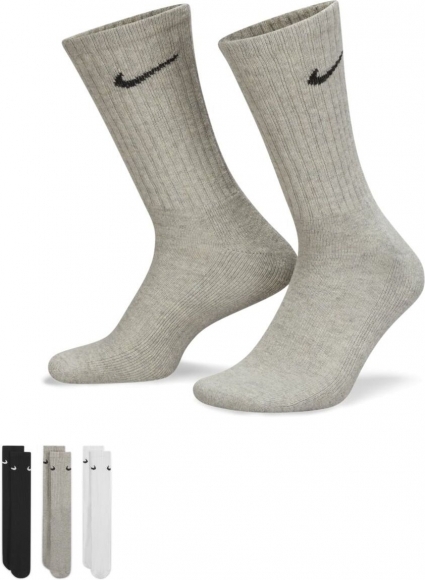 SX4508 965 NIKE Unisex Cushion Crew Training Sock (3 Pair) / Носки