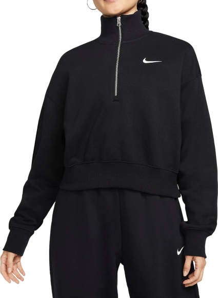 DQ5767 010 NIKE W NSW PHNX FLC QZ CROP / Толстовка