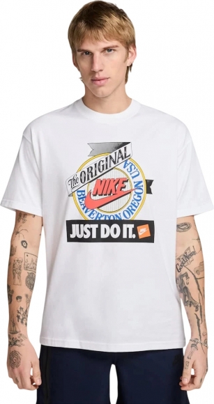 HJ0594 100 NIKE U NSW TEE M90 TEST PRINT / Футболка