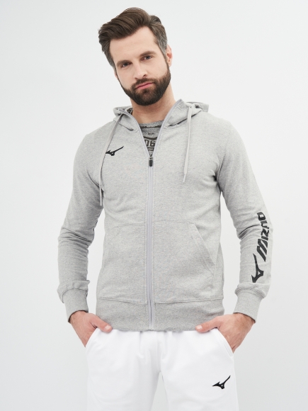32EC7B70 07 MIZUNO Terry FZ Hoodie / Толстовка с капюшоном на молнии 32EC7B70 07 MIZUNO Terry FZ Hoodie / Толстовка с капюшоном на молнии
