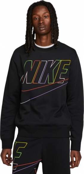 DX0529 010 NIKE CLUB BIG LOGO CREWNECK SWEATSHIRT / Толстовка