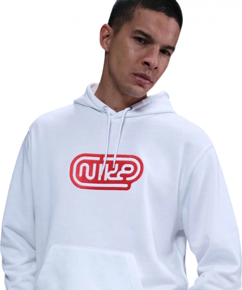 HJ2506 100 NIKE M NK CLUB FT HOODIE FONT GX / Толстовка