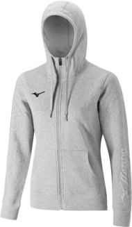 32EC9700 05 MIZUNO Sweat FZ Hoodie (W) / Толстовка с капюшоном на молнии