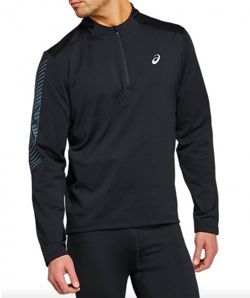 2011B054 001 ASICS Icon LS 1/2 Winter  Zip / Беговая рубашка