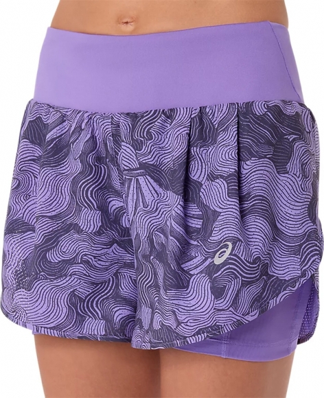 2012D077 500 ASICS Road All Over Print 2-N-1 3.5In Short  (W) / Шорты  2 в 1