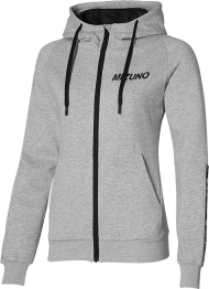 K2GC1803 05 MIZUNO Katakana Sweat Jacket (W) / Толстовка на молнии с капюшоном
