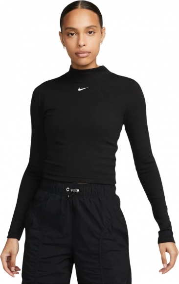 DV7880 010 NIKE W NSW ESSNTL RIB MOCK LS TOP / Лонгслив