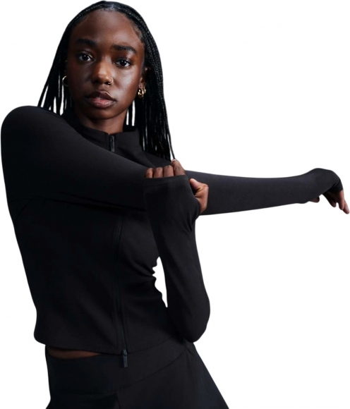 FV7423 010 NIKE W NK INF DF FZ LS TOP / Футболка с длин. рук. FV7423 010 NIKE W NK INF DF FZ LS TOP / Футболка с длин. рук.