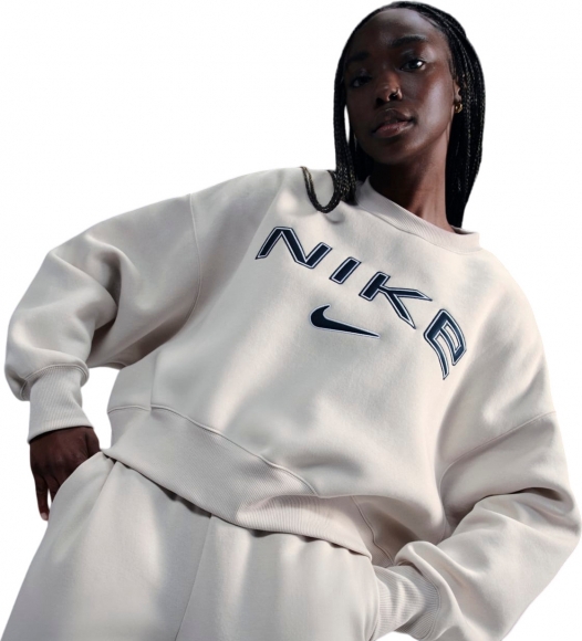 FV7674 104 NIKE W NSW PHNX FLC OOS LOGO CREW / Толстовка