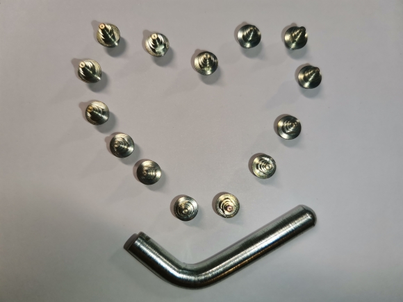 Комплект шипов (7мм*14шт) ёлочка сталь