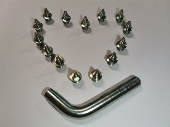 Комплект шипов (7мм*14шт) ёлочка сталь