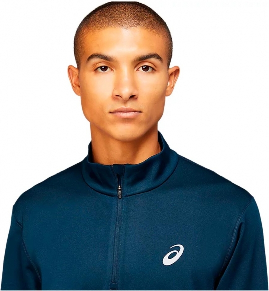 2011C347 400 ASICS Core LS 1/2 Zip Winter Top / Рубашка беговая