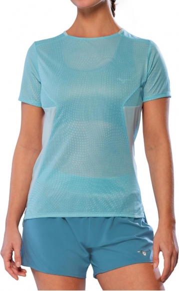 J2GAC205 04 MIZUNO Dryaeroflow Graphic Tee (W) / Футболка