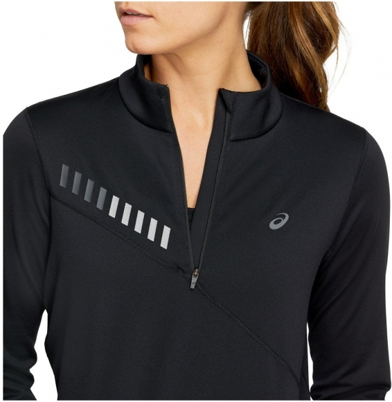 2012B051 001 ASICS Lite-Show Winter 1/2 Zip Top (W) / Рубашка беговая