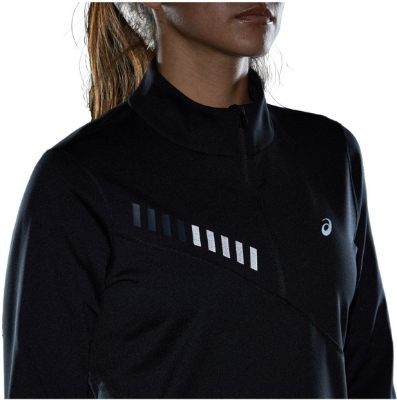 2012B051 001 ASICS Lite-Show Winter 1/2 Zip Top (W) / Рубашка беговая