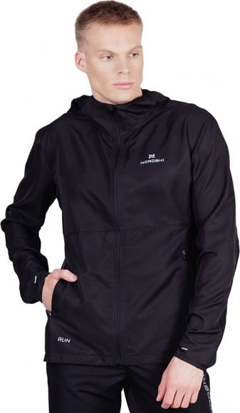 Ветровка черная мужская NSM280111 NORDSKI RUN TOTAL BLACK