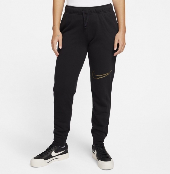 FB8760 010 NIKE W NSW CLUB FLC SHINE MR PANT / Брюки