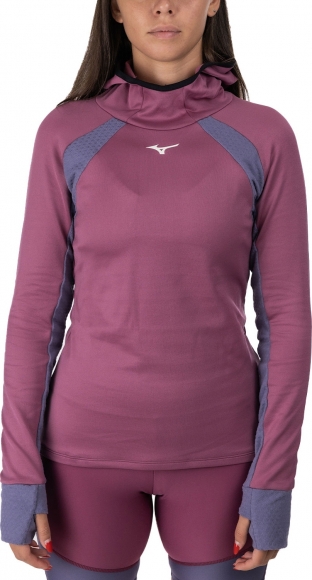 J2GCA706 64 MIZUNO Warmalite Hooded LS (W) / Рубашка беговая